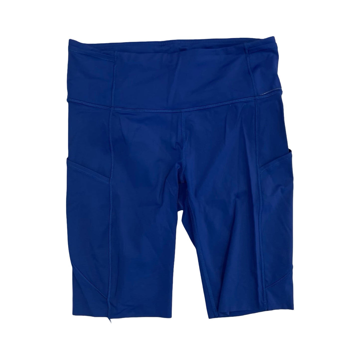 Athletic Shorts By Lululemon In Blue, Size:8