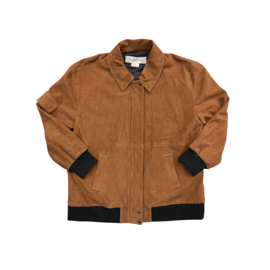 Jacket Leather By Treasure And Bond In Brown, Size:Xl