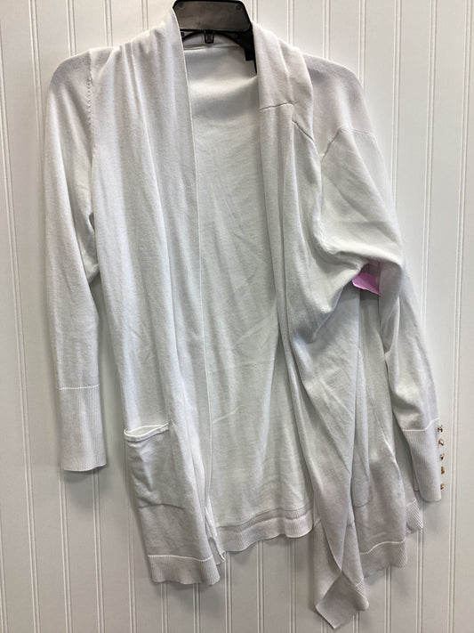 Cardigan By Jm Collections In White, Size:L
