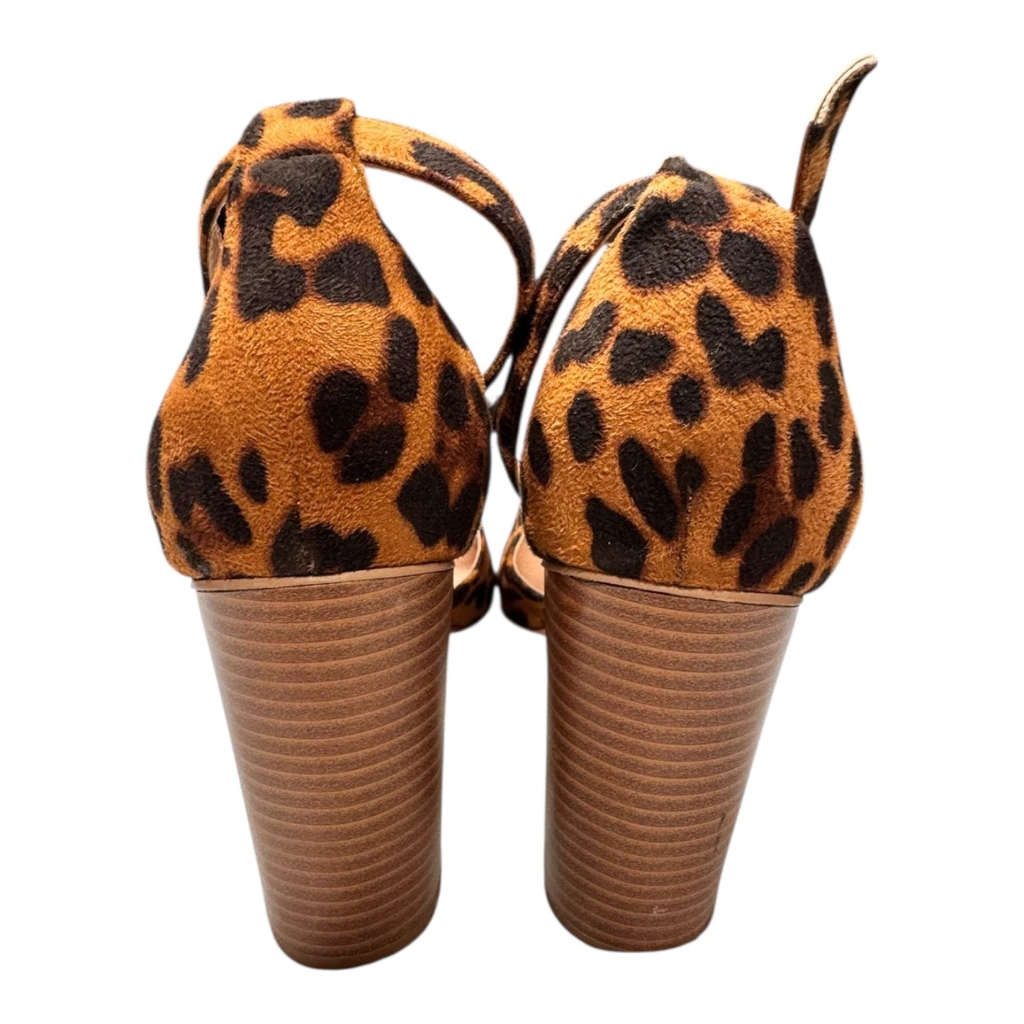 Shoes Heels Block By Clothes Mentor In Animal Print, Size:9