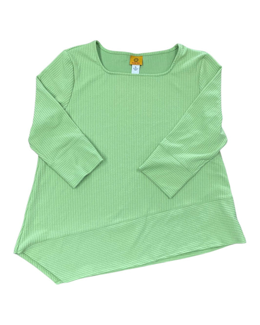 Top 3/4 Sleeve By Ruby Rd In Green, Size:Xl