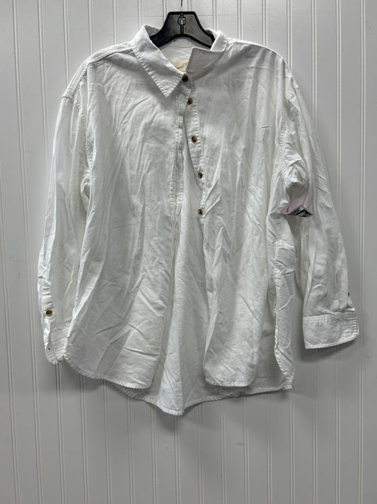 Blouse Ls By Universal Thread In White, Size:L