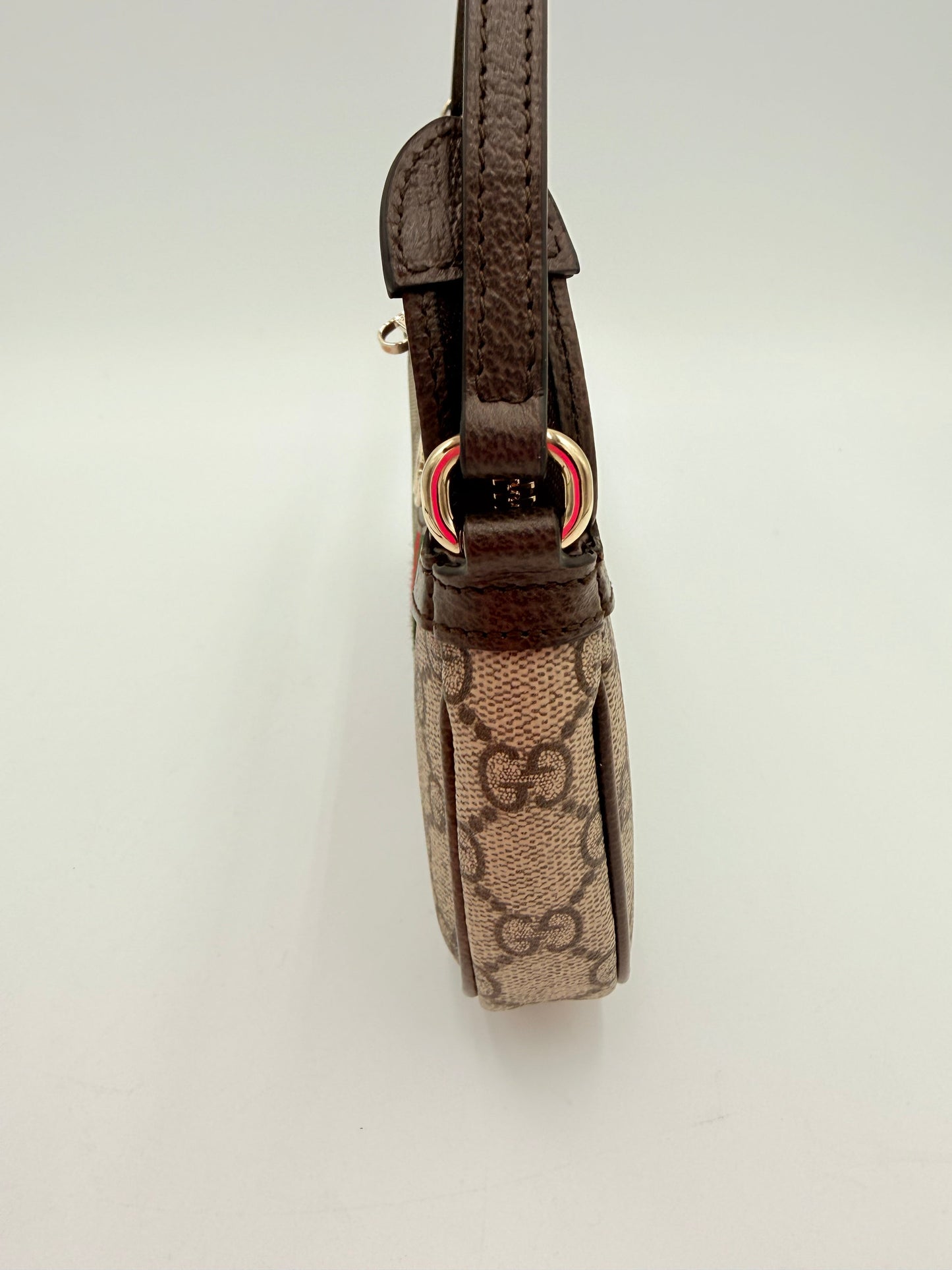 Handbag Luxury Designer By Gucci In Taupe, Size:Small