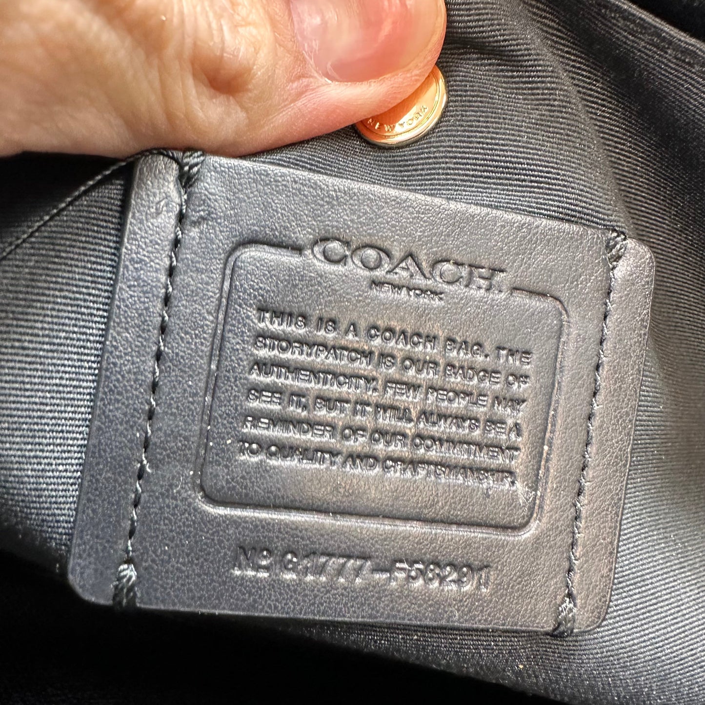 Crossbody Designer By Coach, Size: Small