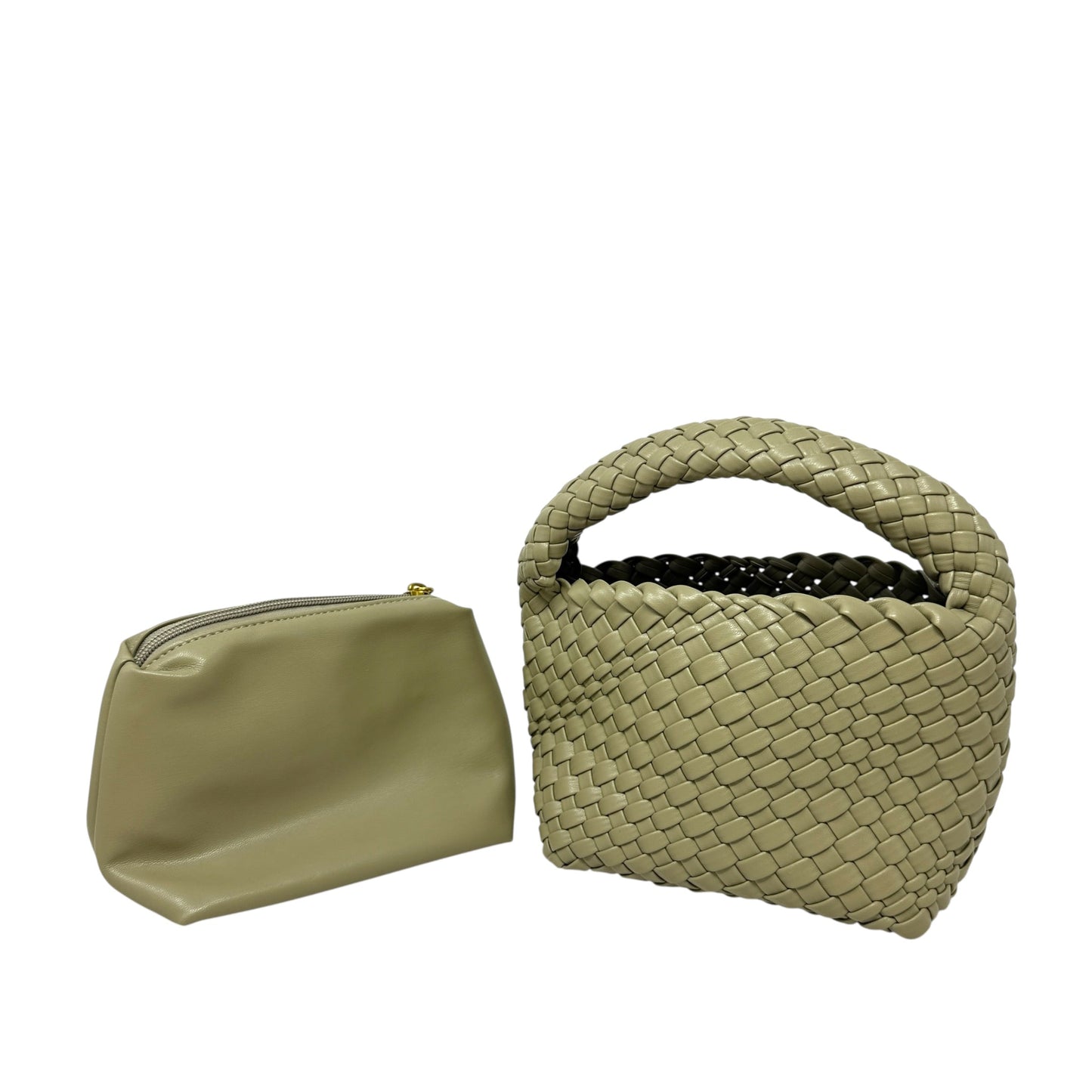 Sylvie Vegan Leather Tote Bag & Pouch By Mele Bianco, Size: Small