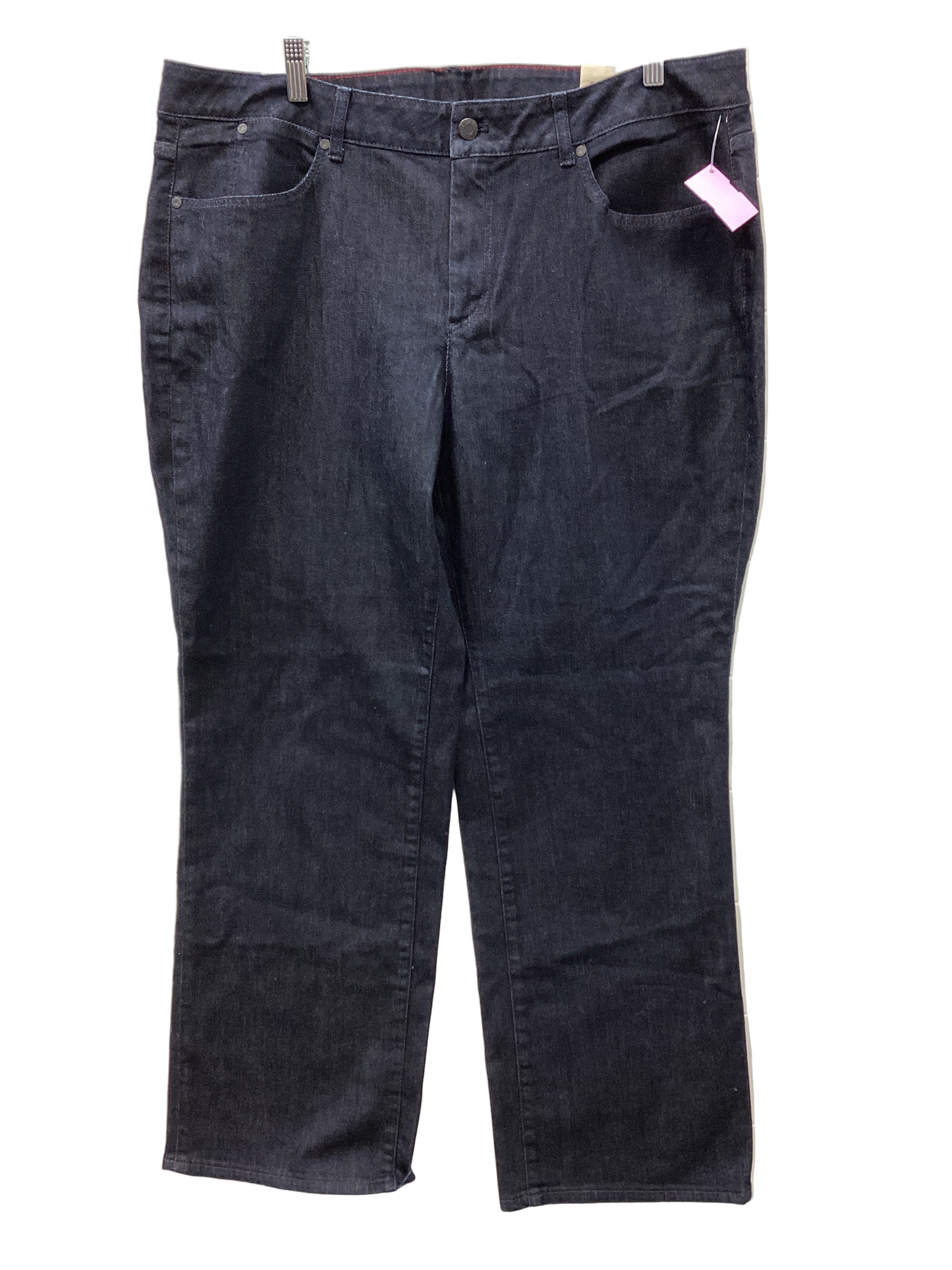 Jeans Boot Cut By Talbots In Blue Denim, Size:20