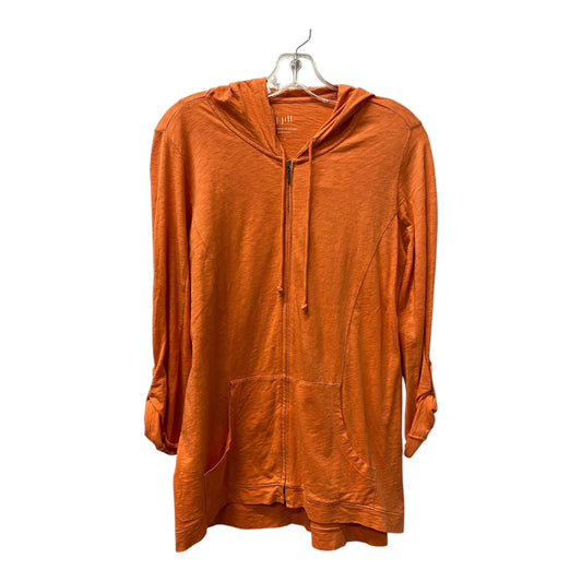 Athletic Sweatshirt Hoodie By J. Jill In Orange, Size:S
