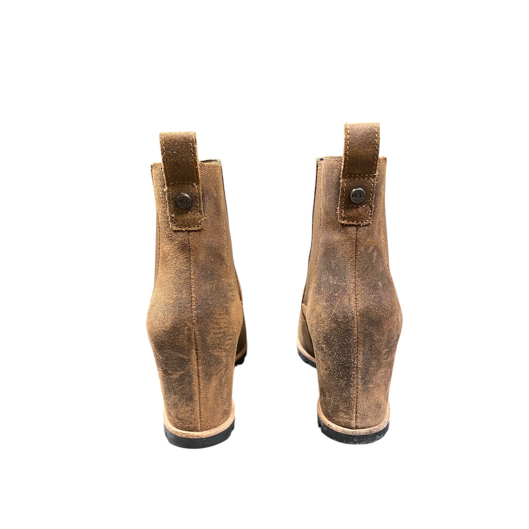 Boots Designer By Ugg In Brown, Size:8.5
