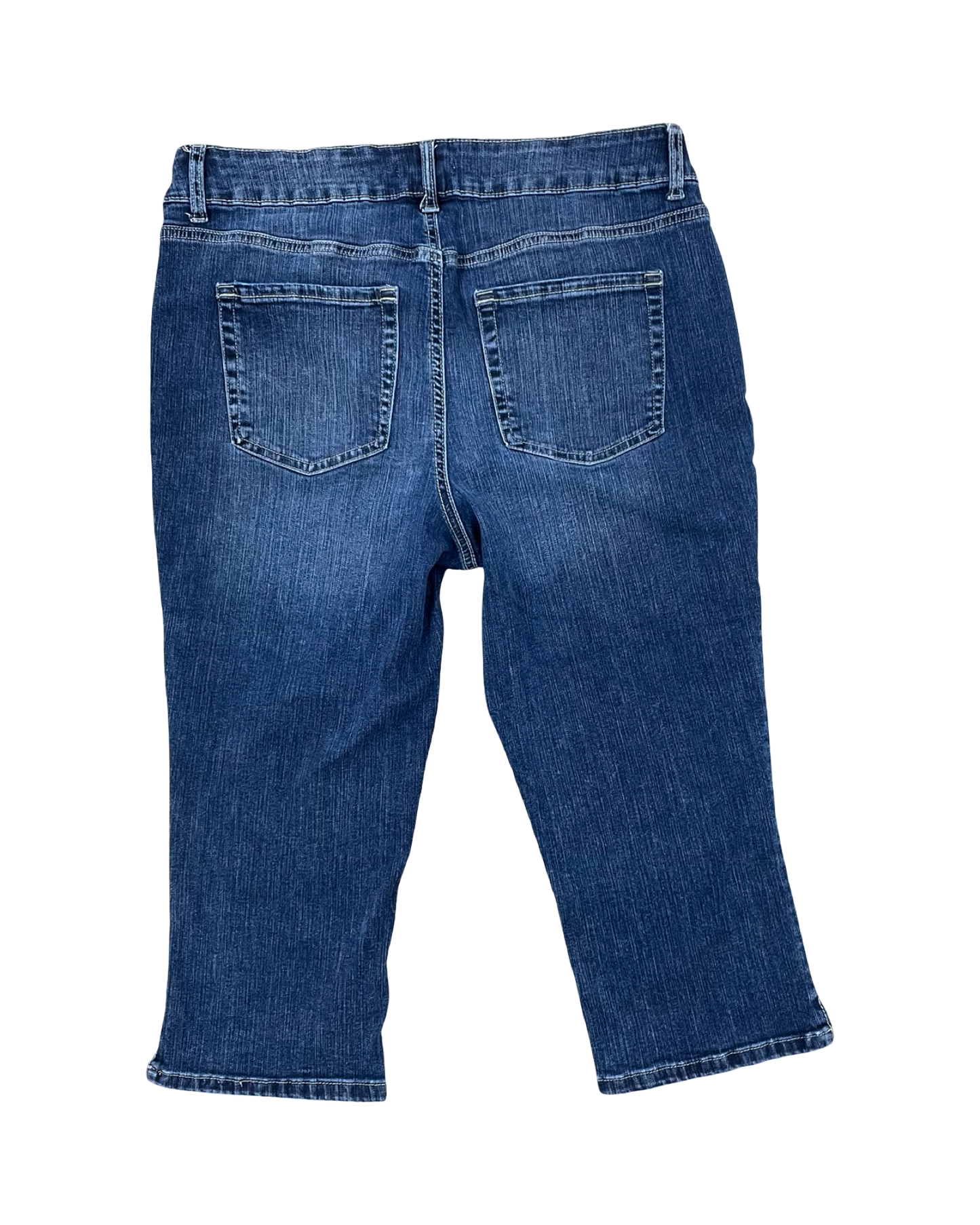 Jeans Cropped By Maurices In Blue Denim, Size:14