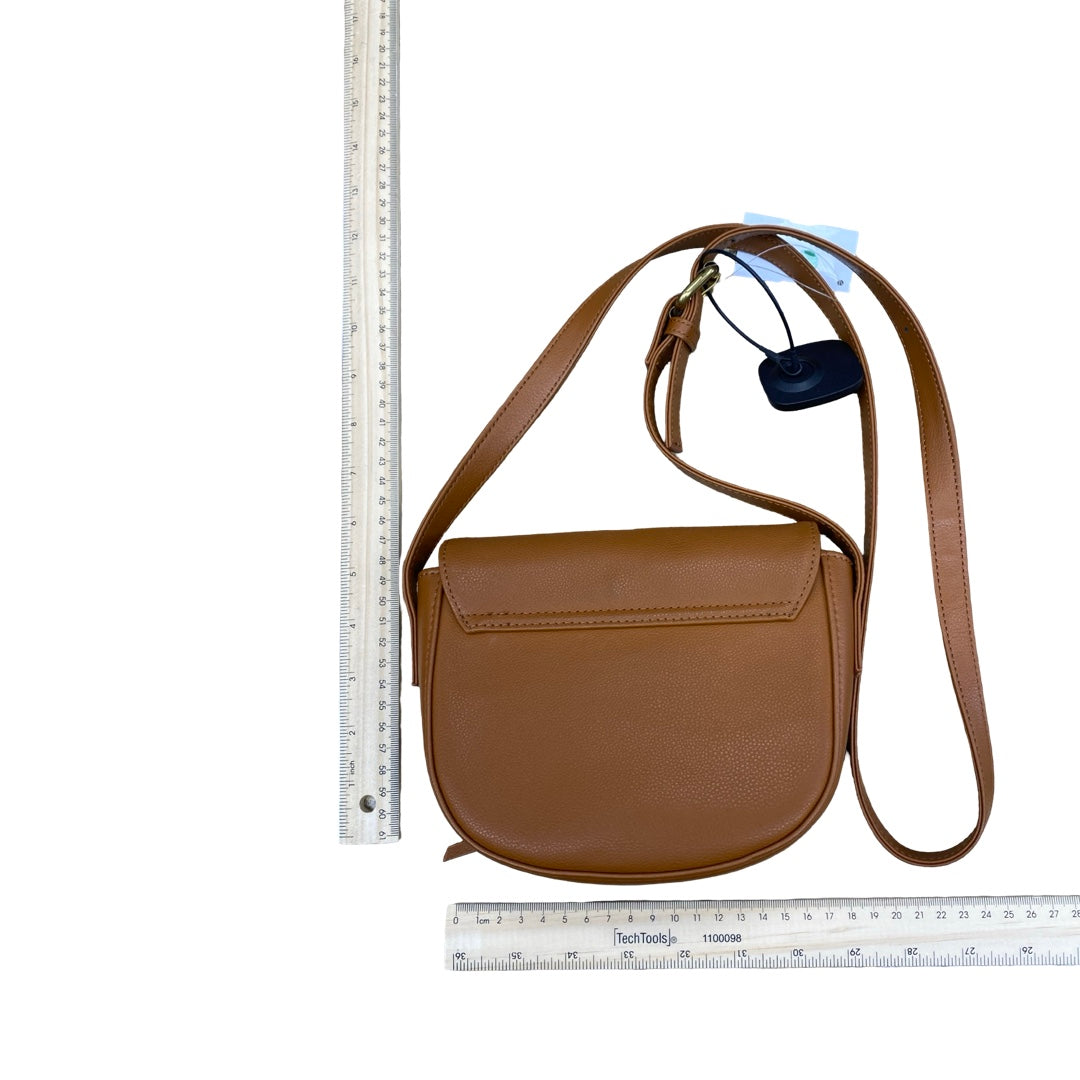 Handbag Leather By JJ WINTERS In Brown, Size:Small