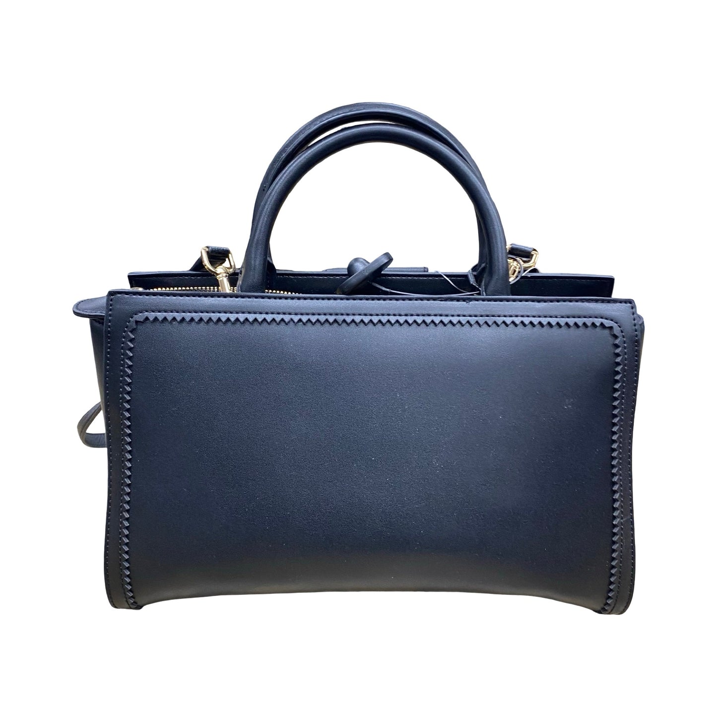 Designer Handbag By Love Moschino In Black & Red, Size:Large
