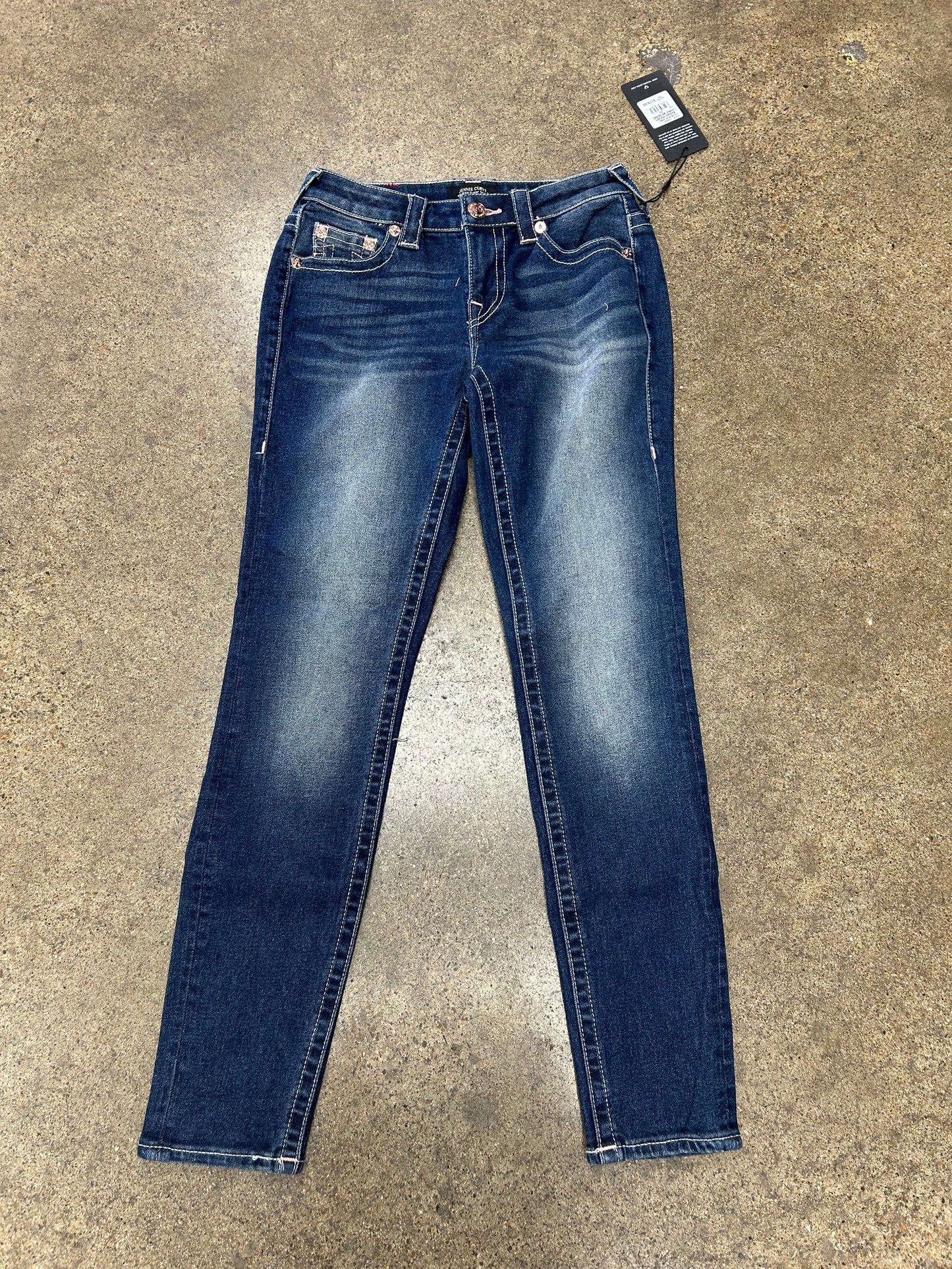 Jeans Skinny By True Religion In Blue Denim, Size:2