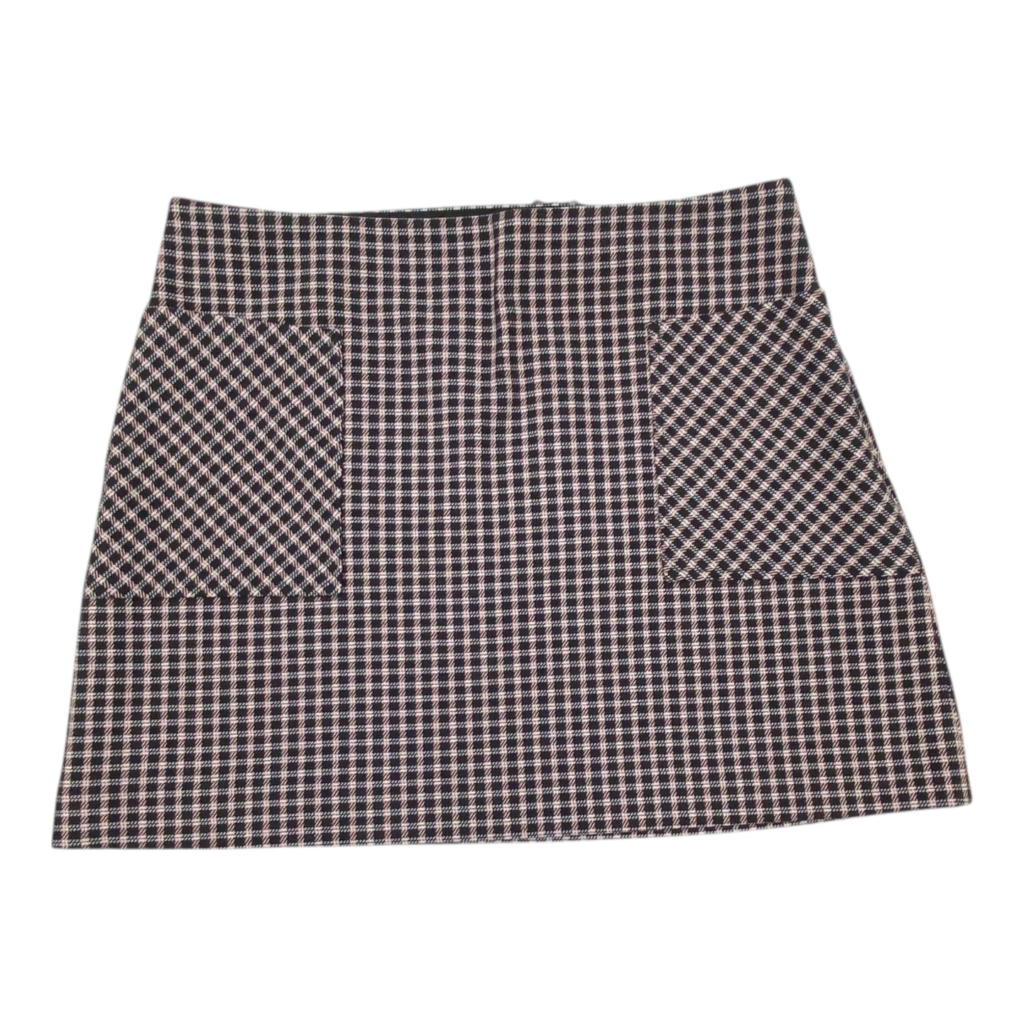 Skirt Midi By Express In Checkered Pattern, Size:14