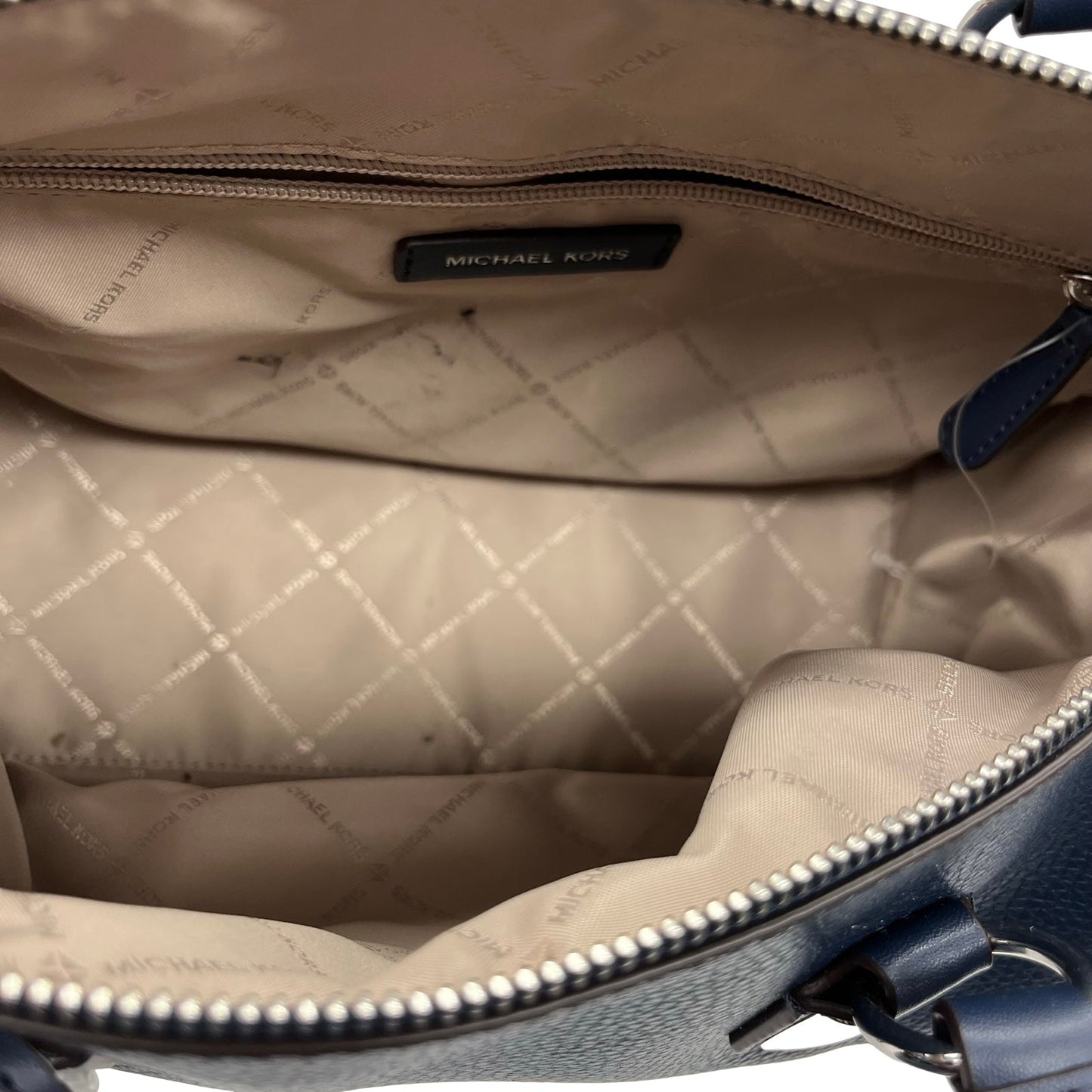 Handbag Designer By Michael Kors In Navy, Size:Medium