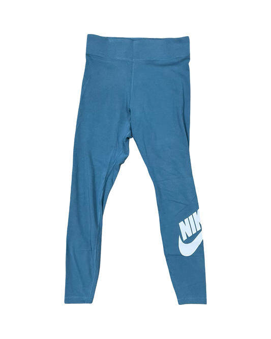 Athletic Leggings By Nike In Teal, Size:M