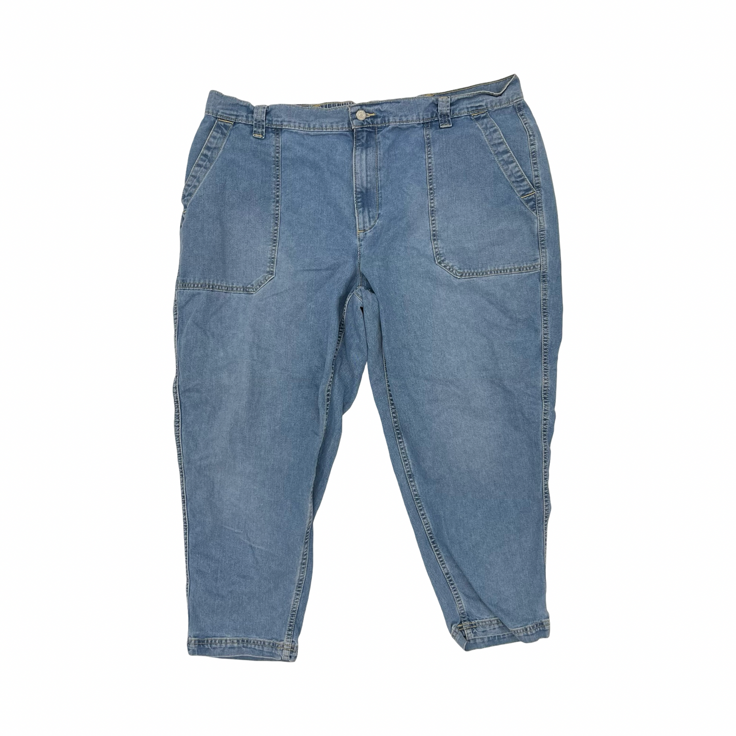 Jeans Cropped By Old Navy In Blue Denim, Size:Xxl