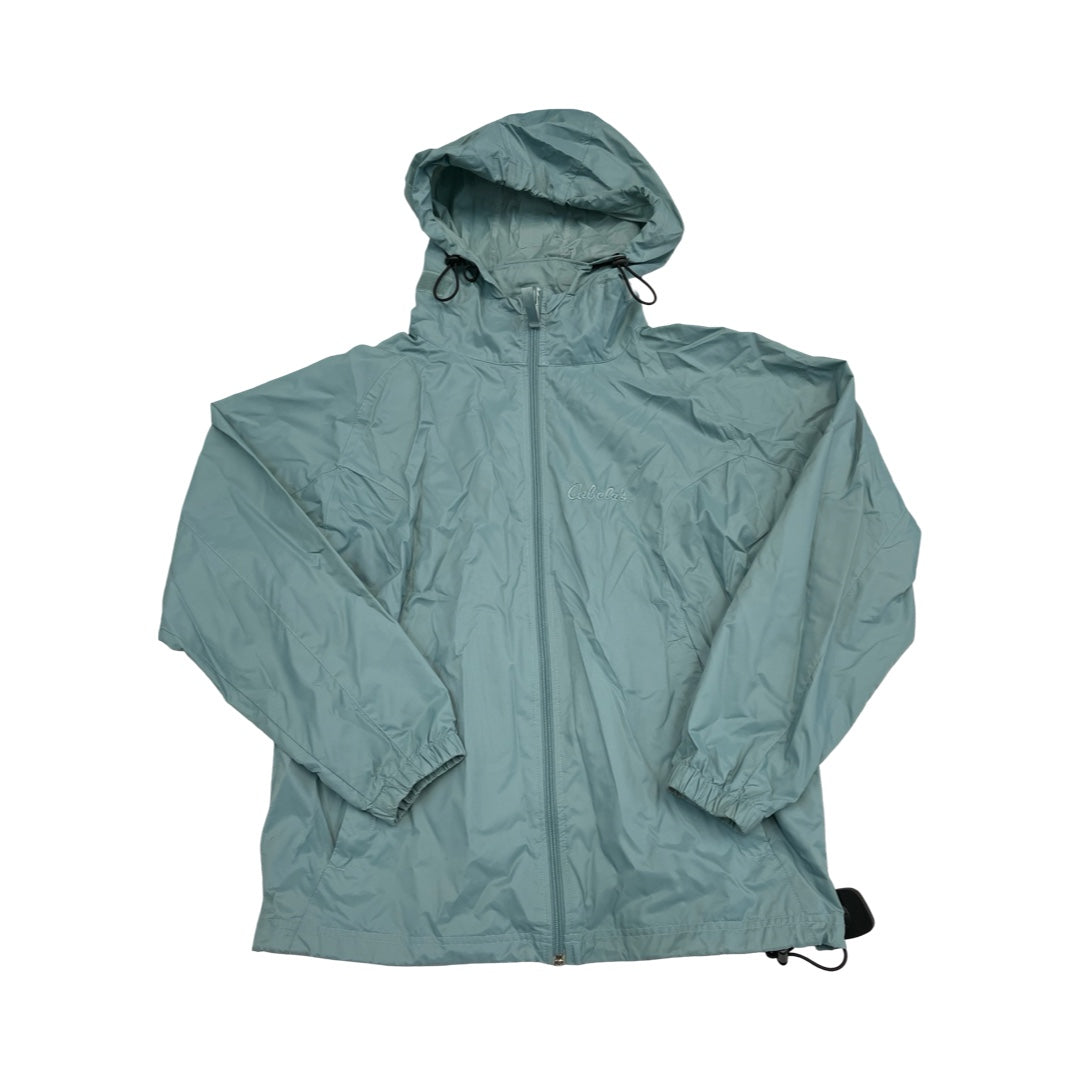 Jacket Windbreaker By Cabelas In Teal, Size:M
