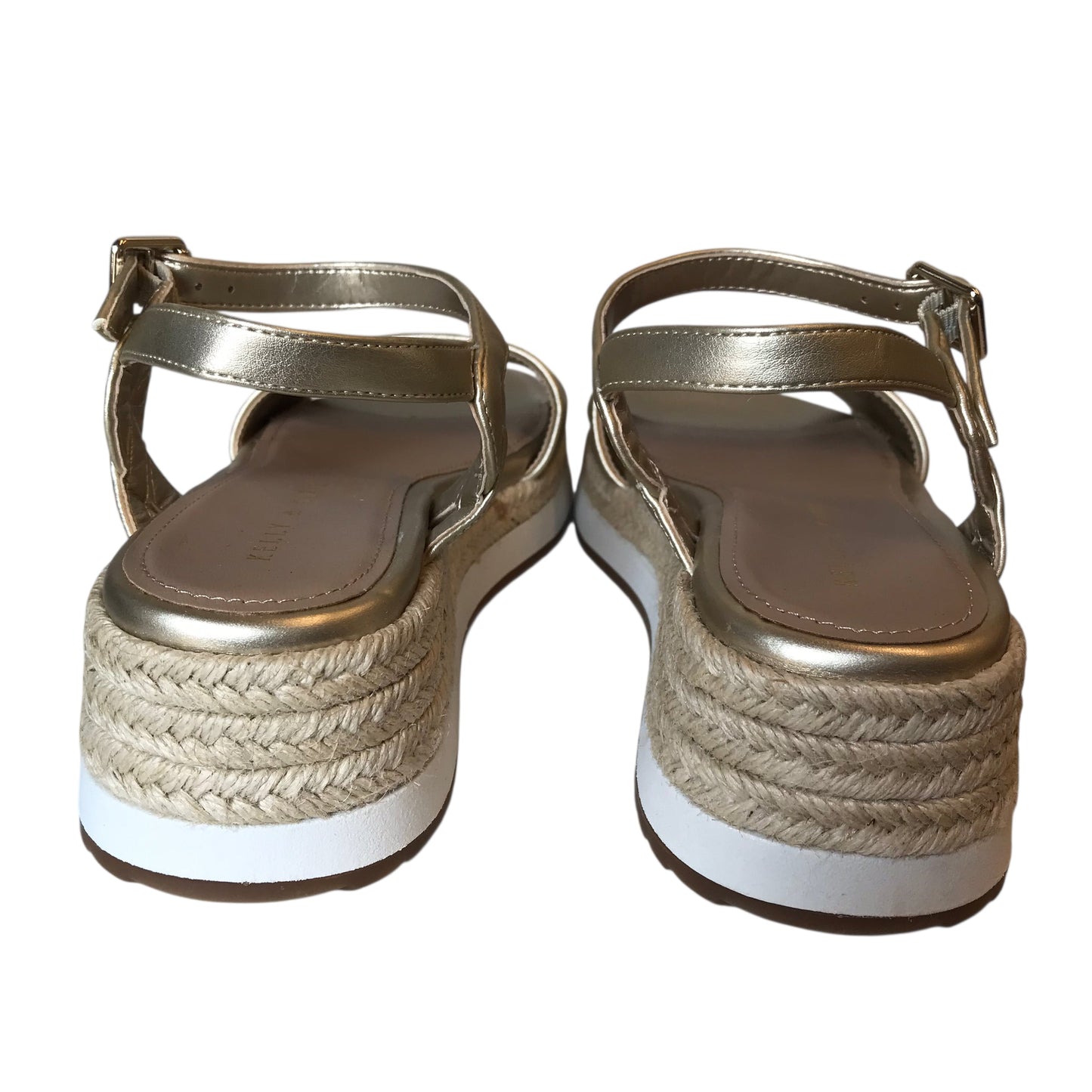 Sandals Flats By Kelly And Katie In Gold, Size:7
