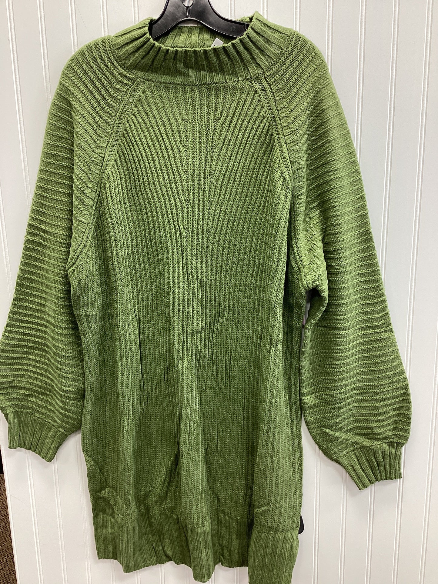 Dress Sweater By Clothes Mentor In Green, Size:Xl