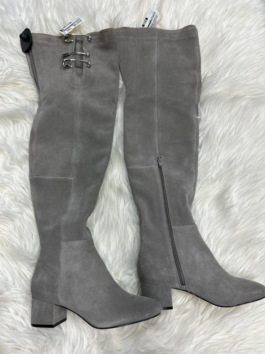 Boots Knee Heels By Katy Perry In Grey, Size:7