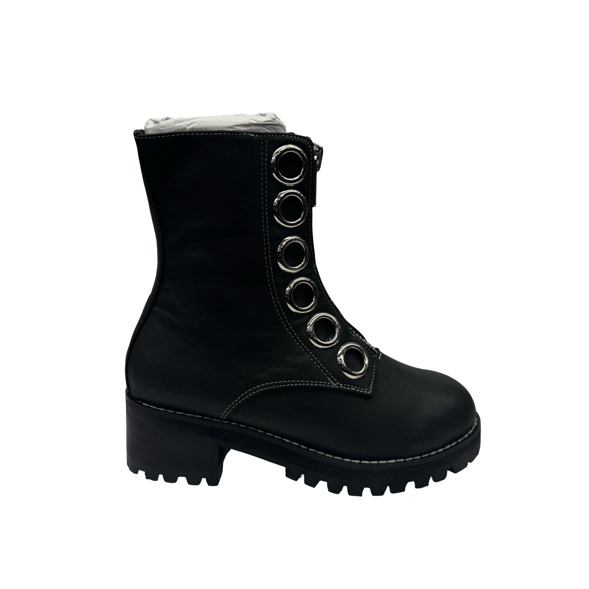 Boots Ankle Heels By Clothes Mentor In Black, Size:5