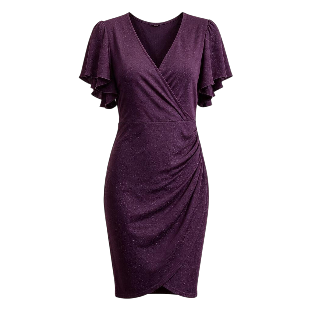 Dress Party Midi By Clothes Mentor In Purple, Size: L