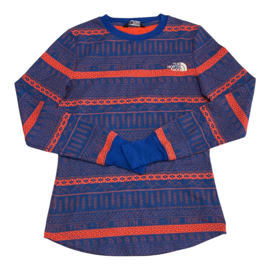 Athletic Top Ls Crewneck By The North Face In Multi, Size:S