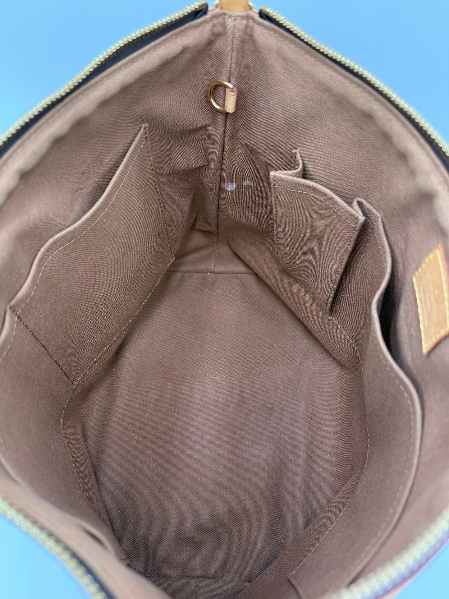 Handbag Luxury Designer By Louis Vuitton In Brown, Size:Medium