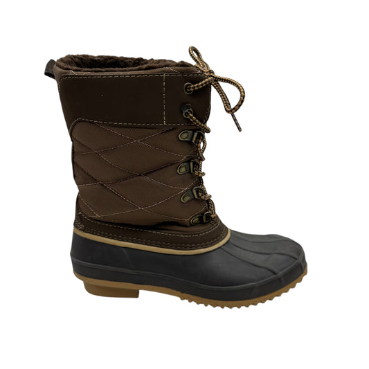 Boots Snow By Khombu In Brown, Size:6