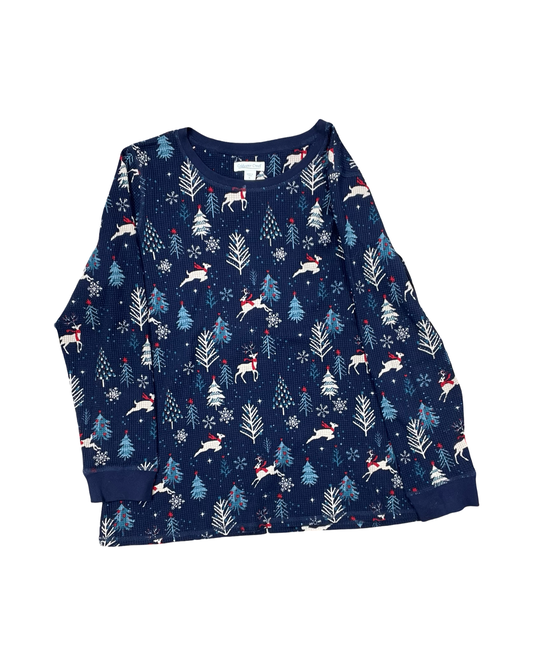 Top Ls By Coldwater Creek In Blue, Size:Xl