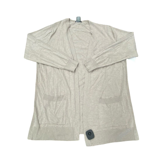 Sweater Cardigan By Matty M In Taupe, Size:M