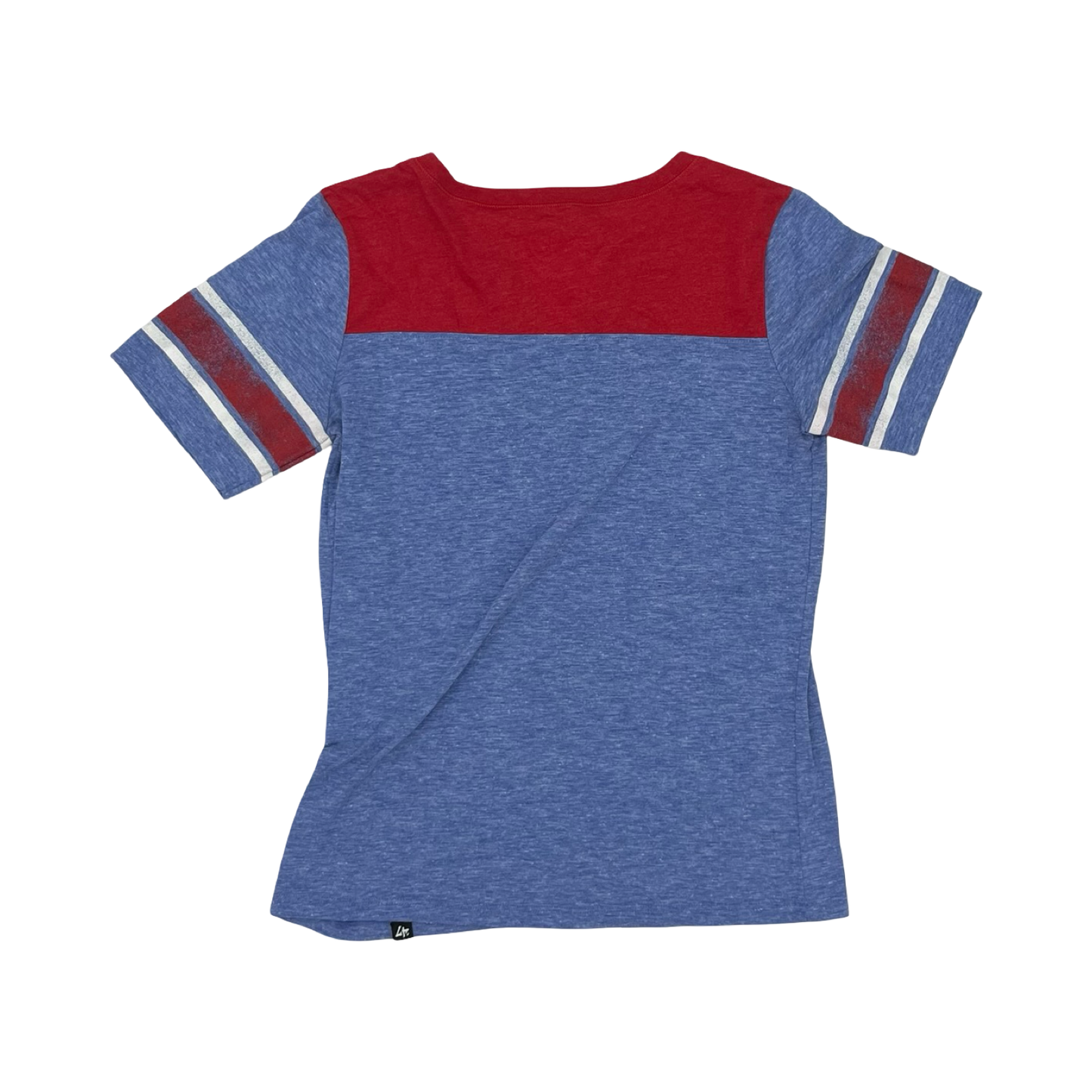 Athletic Top Ss By Clothes Mentor In Blue & Red, Size:S