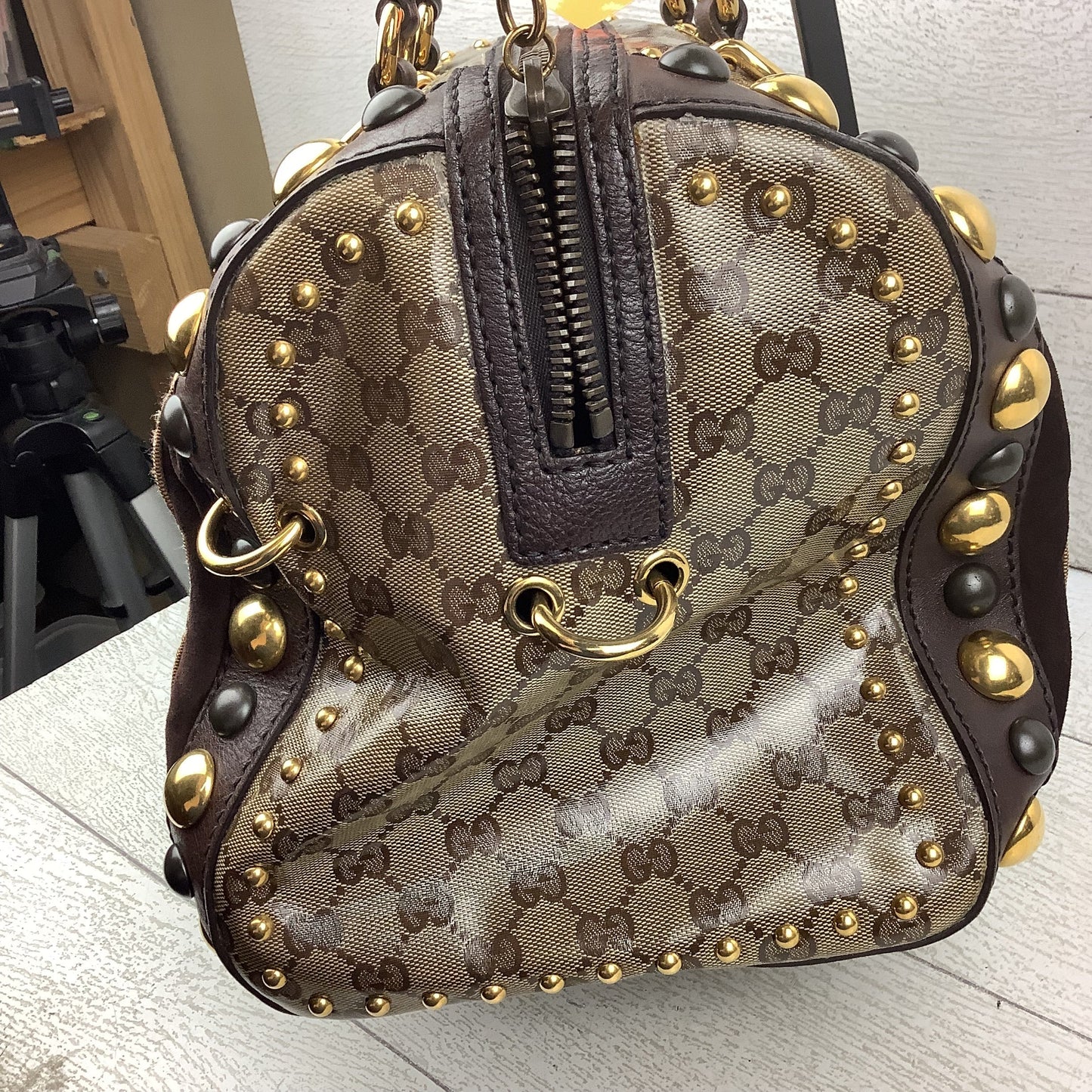 Handbag Luxury Designer By Gucci, Size: Large