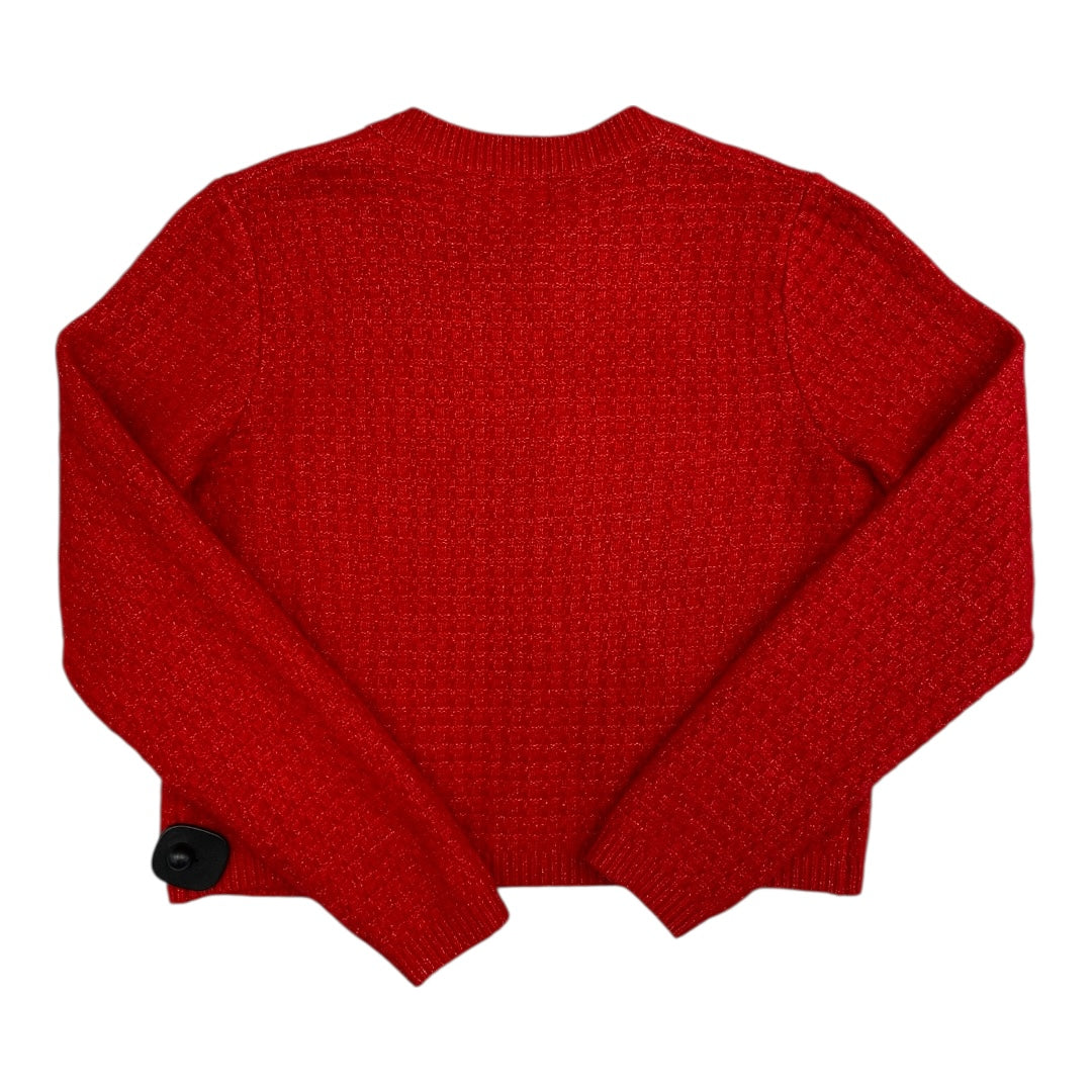 Sweater Cardigan By LINE In Red, Size:S