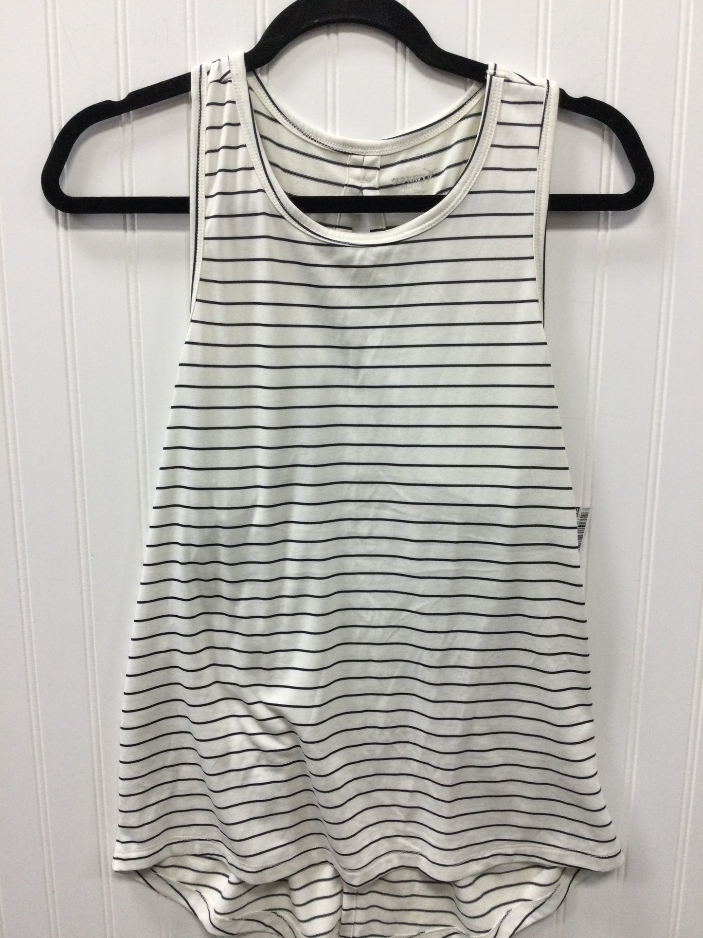 Athletic Tank Top By Old Navy In Black & White, Size:M