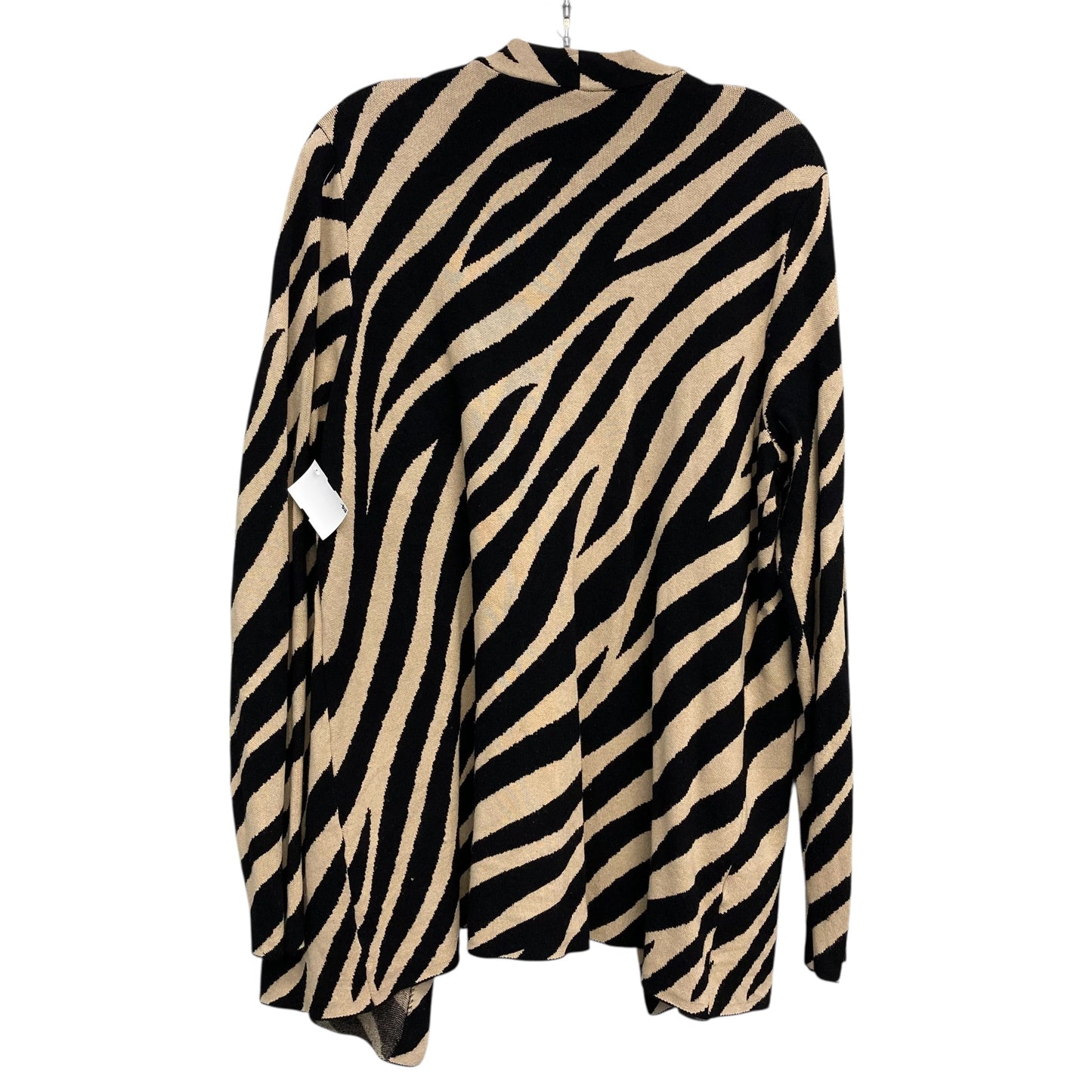 Sweater Cardigan By Ann Taylor In Animal Print, Size:L