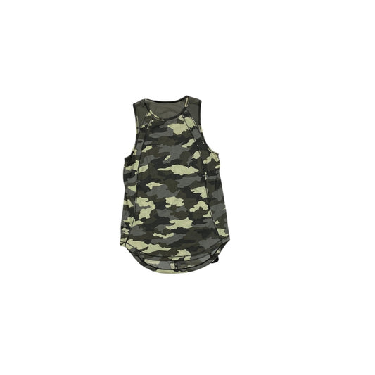 Athletic Tank Top By Lululemon In Camouflage Print, Size:2