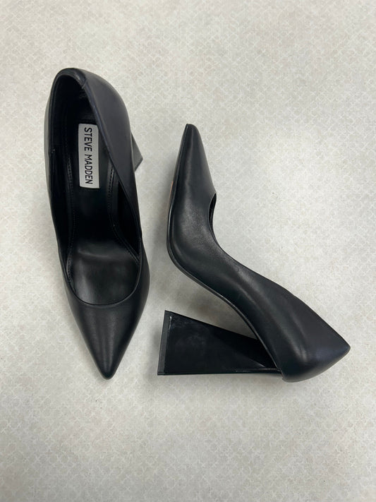 Shoes Heels Block By Steve Madden In Black, Size:8