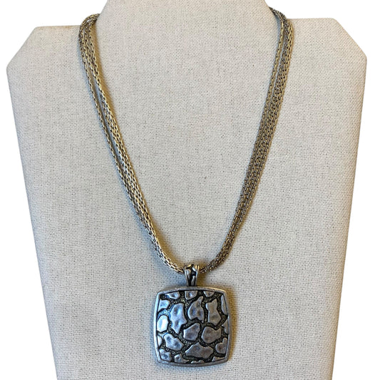 Necklace Charm By Silpada In Black & Silver