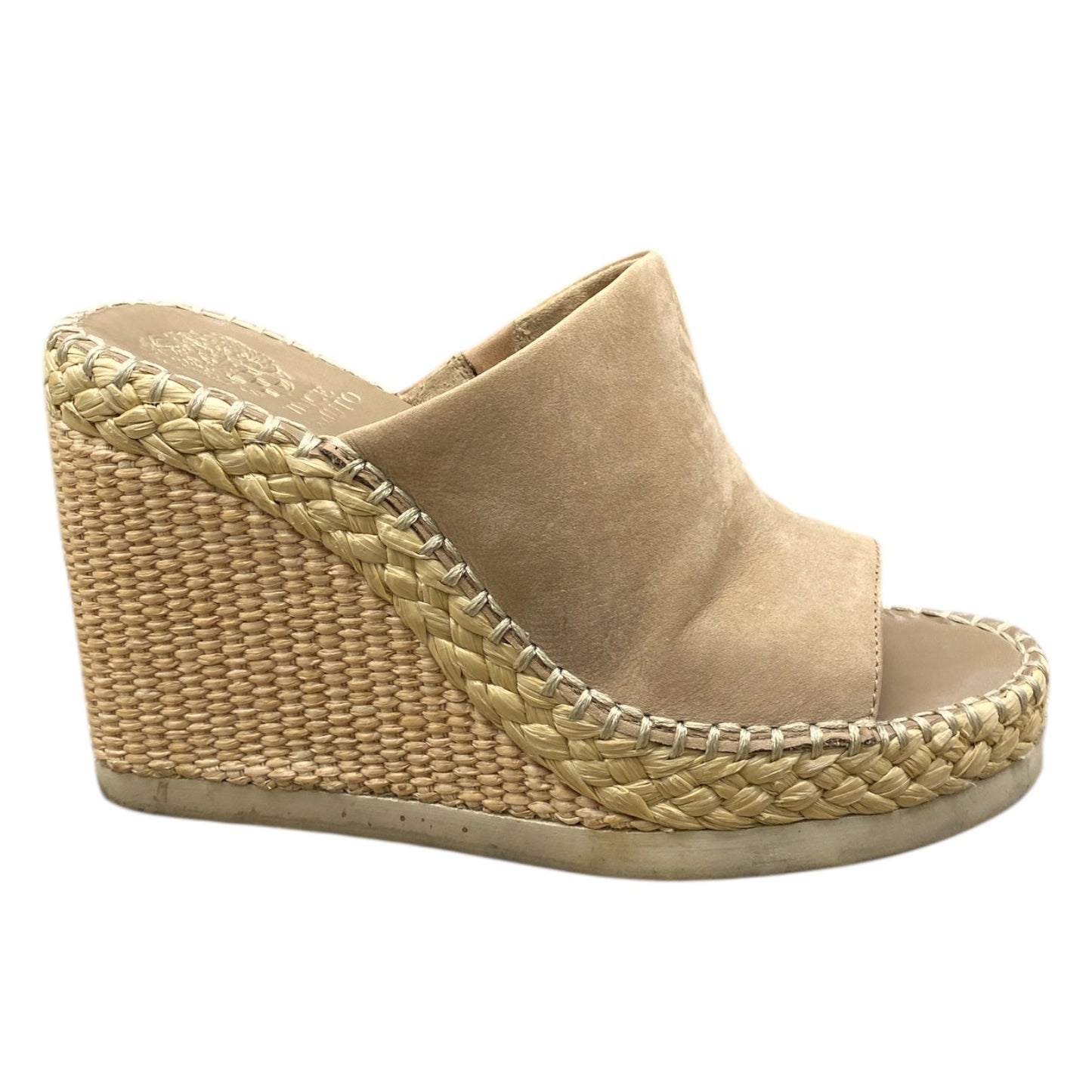 Shoes Heels Wedge By Vince Camuto In Tan, Size:6.5