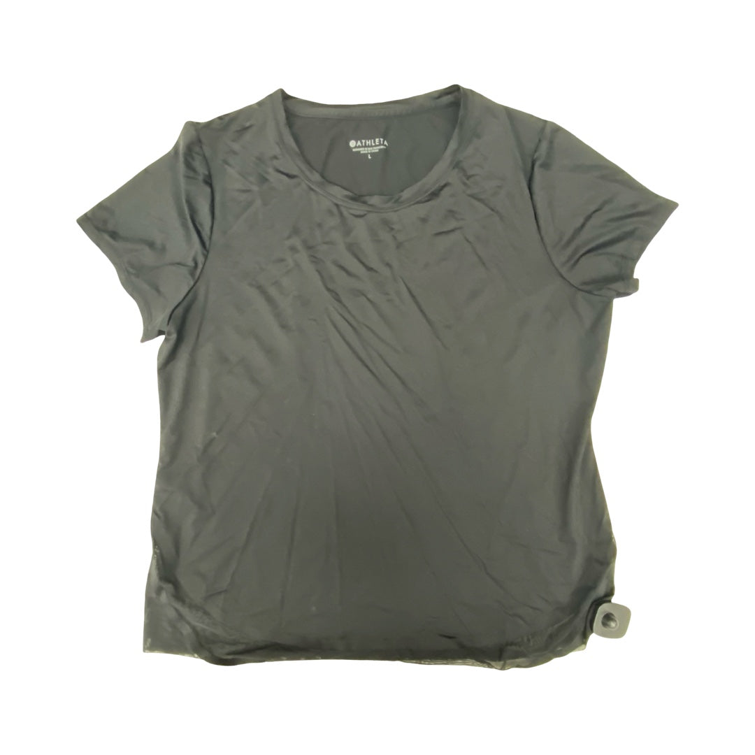 Athletic Top Ss By Athleta In Black, Size:L