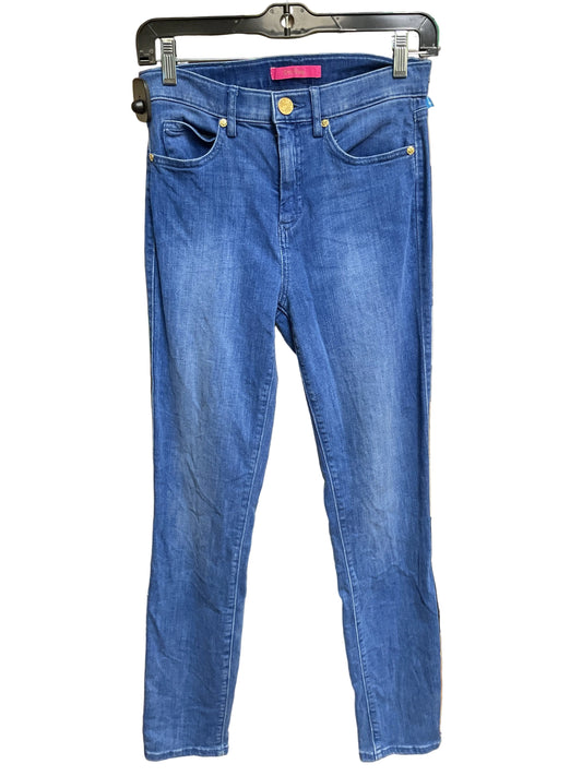 Jeans Designer By Lilly Pulitzer In Blue Denim, Size:4
