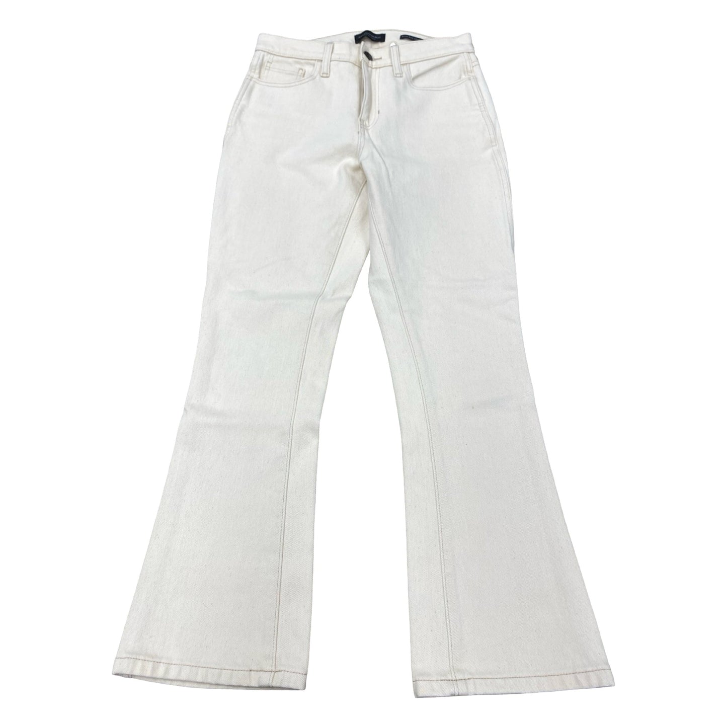 Jeans Boot Cut By Banana Republic In Cream Denim, Size:2