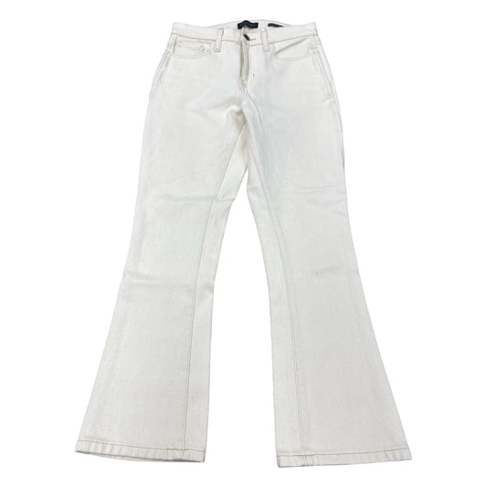 Jeans Boot Cut By Banana Republic In Cream Denim, Size:2
