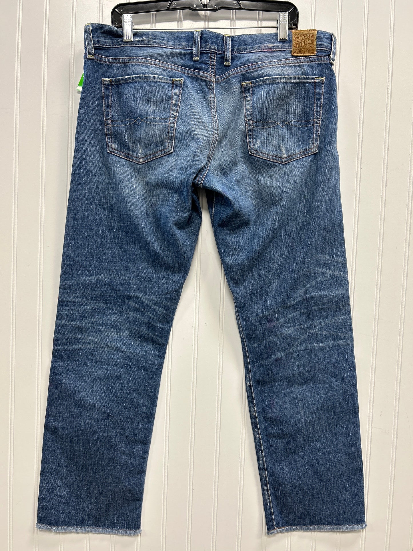 Jeans Cropped By Lucky Brand In Blue Denim, Size:14