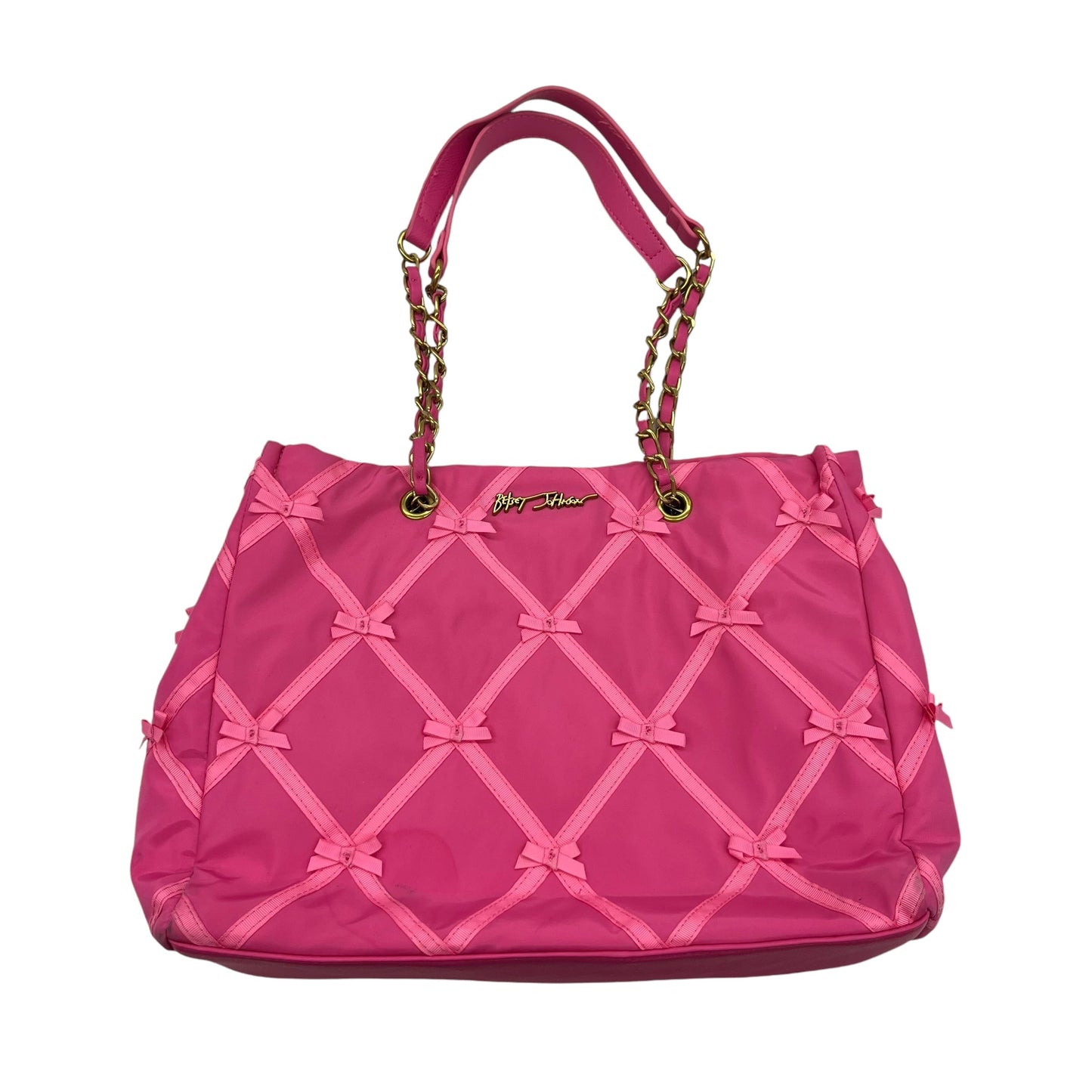 Handbag By Betsey Johnson In Pink, Size:Medium