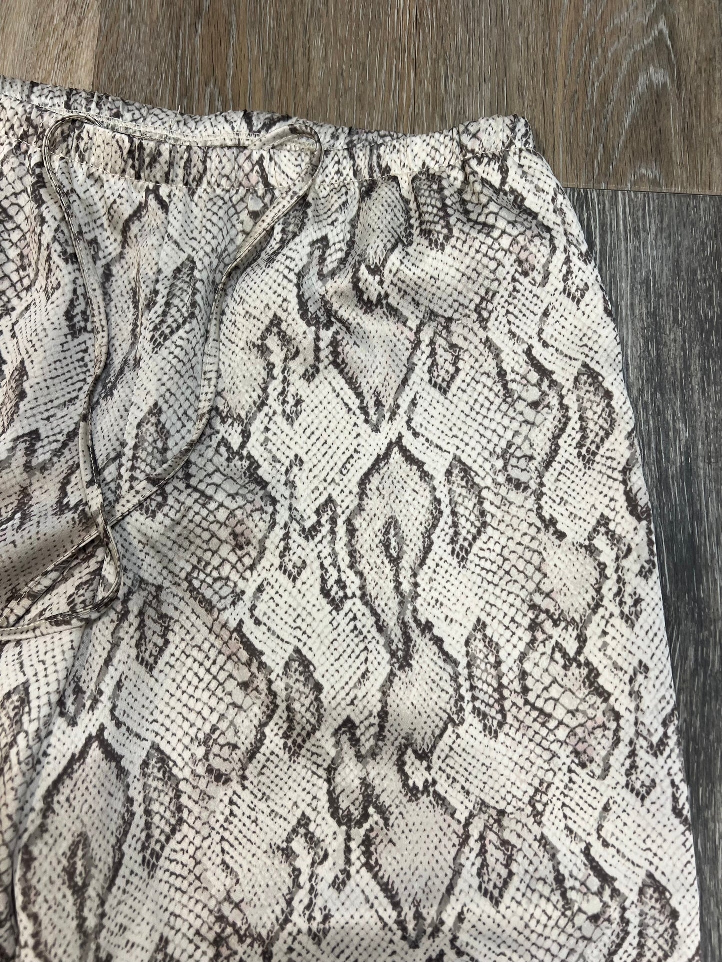 Pants Wide Leg By A New Day In Snakeskin Print, Size: Xs