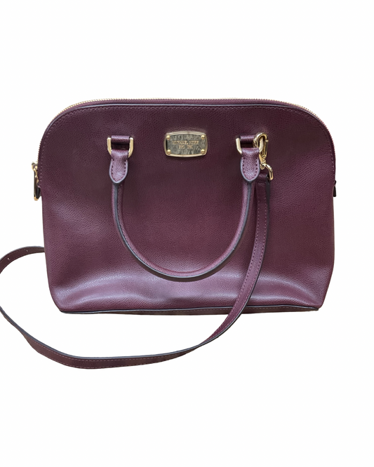 Handbag Designer By Michael Kors In Purple, Size:Medium