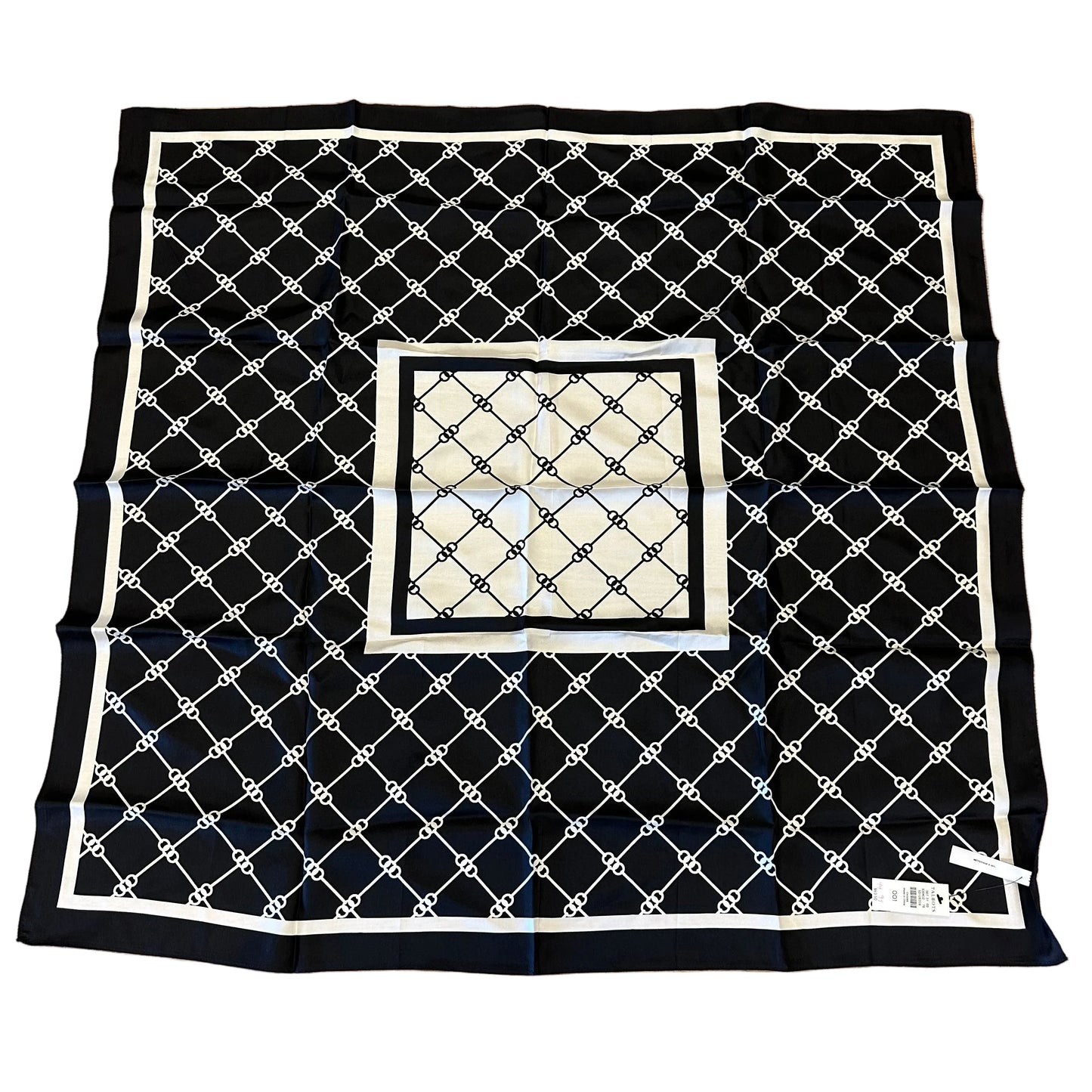 Scarf Square By Talbots In Black & White
