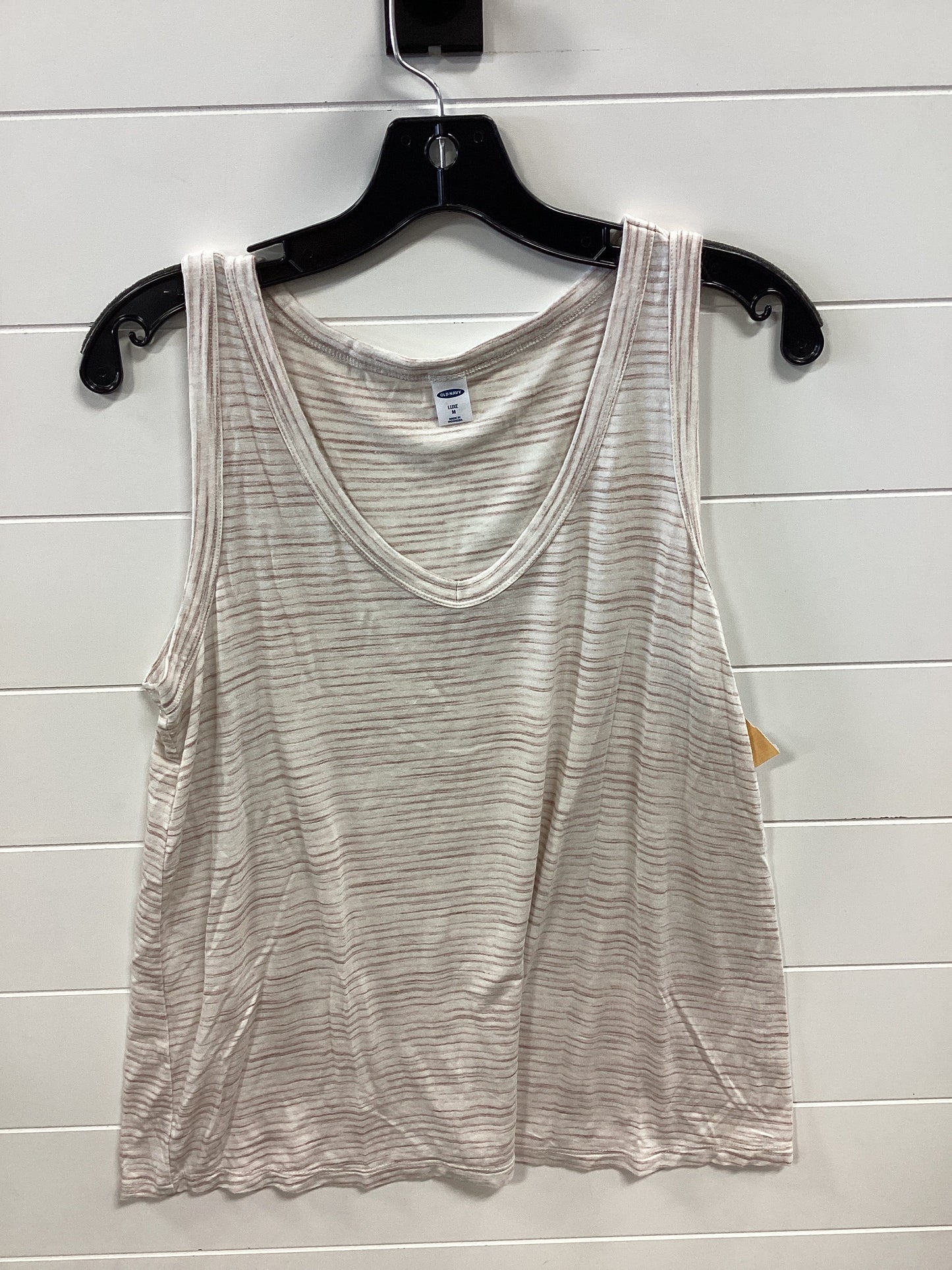 Top Sleeveless By Old Navy In Cream, Size:M